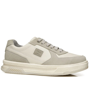 Tênis Casual Pegada Masculino em Couro Milk