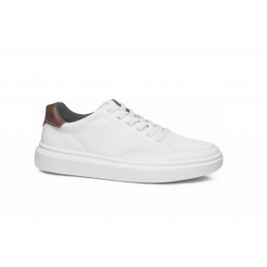 Sapatênis Pegada Masculino Branco Social Elegante
